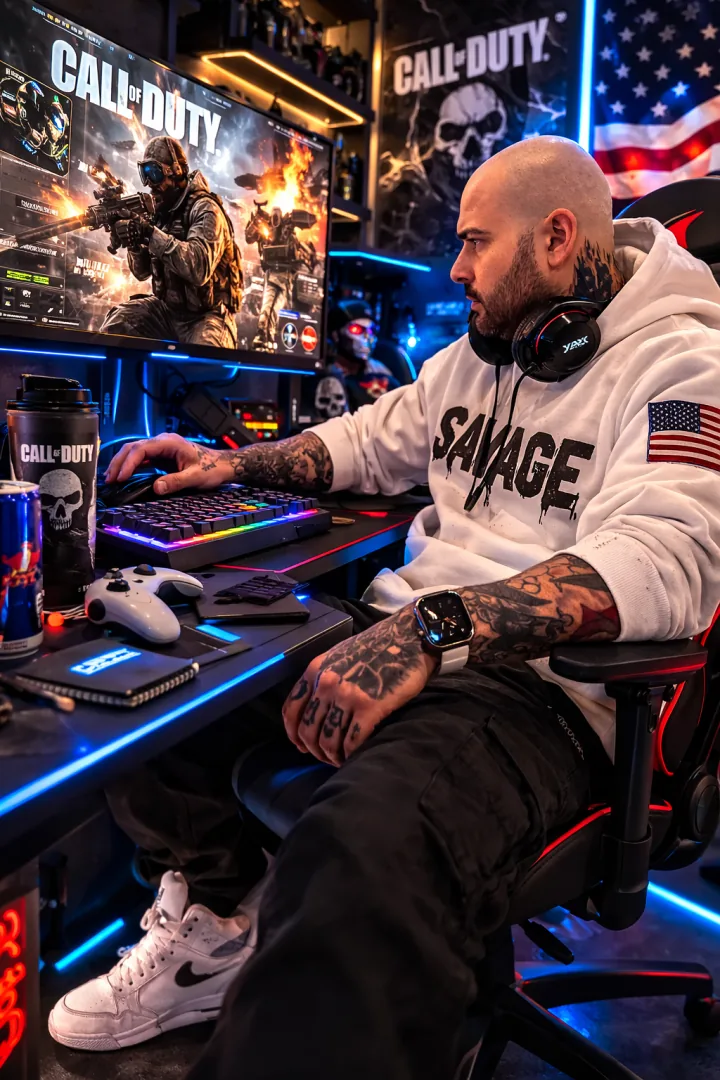 Gaming studio lifestyle portrait