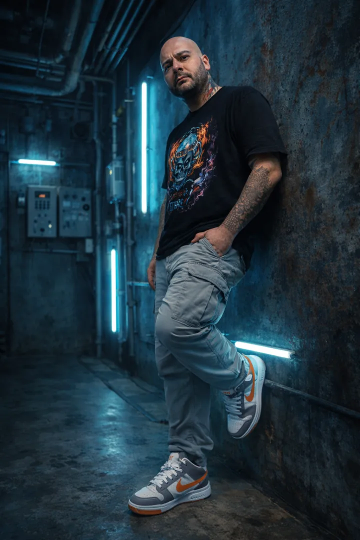 Industrial fashion portrait